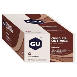 Gu 24 Chocolate Chocolate Caixa De Géis De Energia Indignação One Size