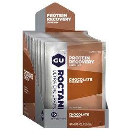 Gu Roctane Recuperação 10 Unidades Chocolate Suave One Size Brown