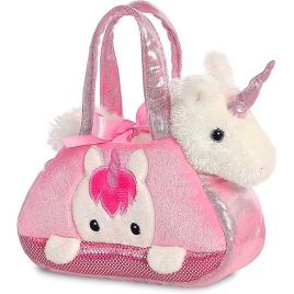 Unicórnio Extravagante em Bolsa de Transporte