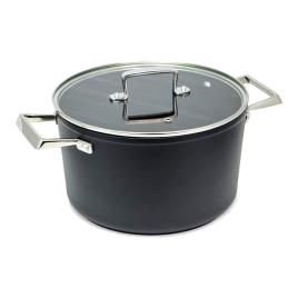 Caçarola com Tampa Amercook Preto Aço inoxidável (Ø 24 cm)