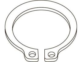 Freio de Segurança Exterior CHEMITOOL Din 471 58Mm 4.8 Sem Acabamentos