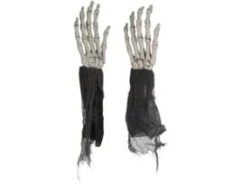 Decorações de Halloween DISFRAZZES Mãos do Esqueleto (2 Un - 60 cm)