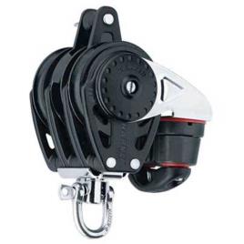 Harken Triple Carbo Ratchamatic 57 Mm With Cam And Becket One Size Black / Silver