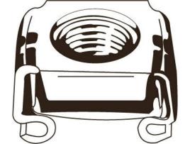 Porca de Rebitar Gaiola CHEMITOOL LV 199 M8 S 1,8-3,2 F12 Zincado Branco