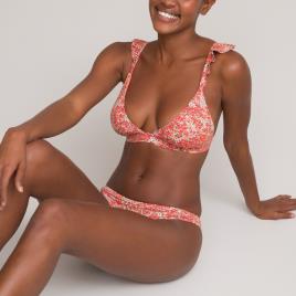 La Redoute Collections Soutien de biquíni triângulo, com folhos