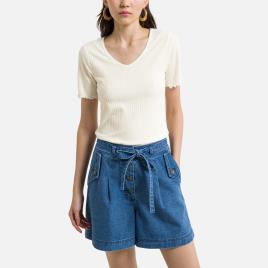 Jdy T-shirt com decote em V