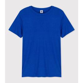 Petit Bateau T-shirt de mangas curtas, em linho