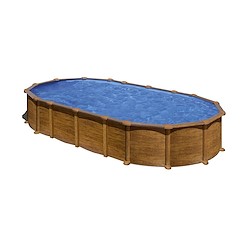 Piscina de aço GRÉ OVAL 730X375X132CM