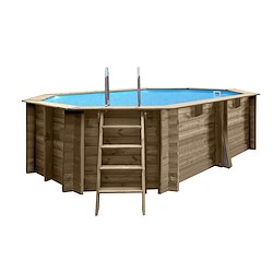 Piscina de madeira GRÉ 436X336X117CM