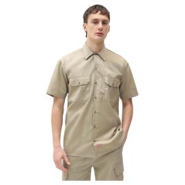 Dickies Camisa Manga Curta Work L Khaki