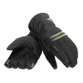 Dainese Luvas Plaza 3 D-dry 2XL Black / Bronze Green