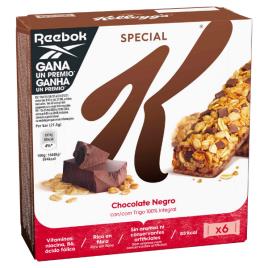 Barras de Cereais de Chocolate Negro Special K 6un. 129g