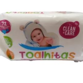 Toalhitas Bébé Clean&Care 72 un.