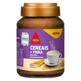 Café Cereais+Fibras Solúvel Delta Frasco 200g