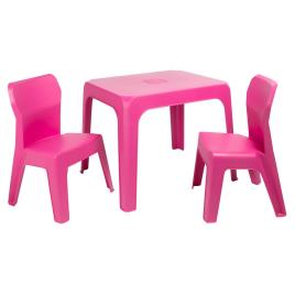 Garbar Mesa E Jan 2 Cadeiras Definir One Size Fuchsia