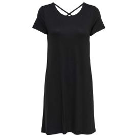 Only Vestido Longo Bera Bak Lace Up L Black