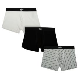 Lacoste Pacote Boxer 5h1774-00 3 Unidades M Black / Argent Chine / White