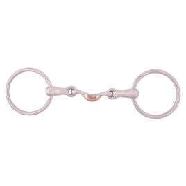 Pessoa Snaffle De Anel Solto De Articulação Dupla Magic System 14 Mm 13.5 cm Silver