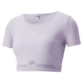 Puma Select Camiseta De Manga Curta Classics Ribbed M Lavender Fog