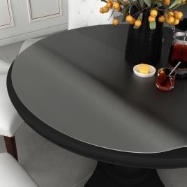 vidaXL Protetor de mesa Ø 90 cm 2 mm PVC mate