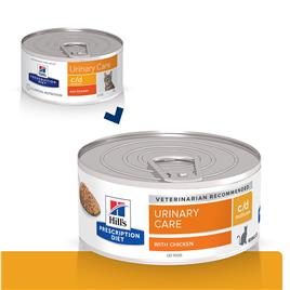 Hill's Prescription Diet c/d Urinary Care latas para gatos - Pack económico: 24 x 156 g