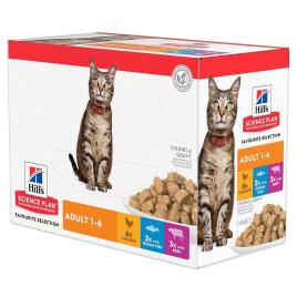 Hill's Adult para gatos - Frango (12 x 85 g)