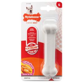 Osso Nylabone Dura Chew com sabor a frango  - Tamanho L: C 20 cm x L 4,0 cm x A 2,0 cm