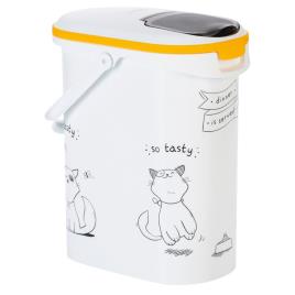 Recipiente para ração Curver com desenhos de gatos  - Até 12 kg