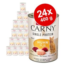 Animonda Carny Single Protein Adult 24 x 400 g para gatos - Pack económico - Frango puro