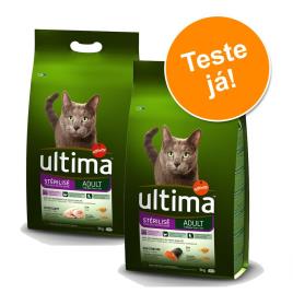 Ultima Adult para gatos esterilizados - Pack de experimentação misto - Frango e vaca (2 x 3 kg)