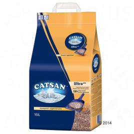 Catsan Ultra areia aglomerante inodora - Pack económico: 2 x 15 kg