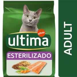 Ultima Sterilized Adult com salmão para gatos - Pack económico: 2 x 10 kg