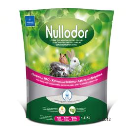 Nullodor granulado de sílica para gatos e roedores - 1,5 kg