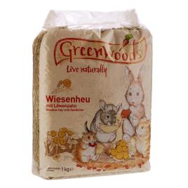 Greenwoods Feno do Prado 1kg - Dente-de-Leão