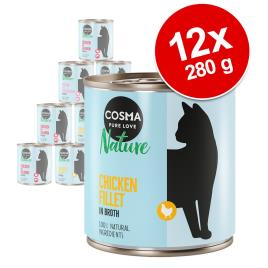 Cosma Nature 12 x 280 g - Pack económico - Filete de frango
