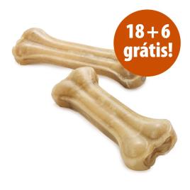 Barkoo 24 uds. ossos prensados de couro de vaca em promoção: 18 + 6 grátis! - 24 x 17 cm