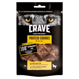 Crave Protein Chunks snacks para cães - Pack económico: frango (6 x 55 g)