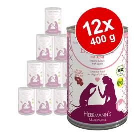 Herrmann's Menü Classic 12 x 400 g - Pack económico misto - Bio Frango com bio painço