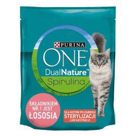 Purina ONE Dual Nature Sterilized com salmão e spirulina - Pack económico: 3 x 1,4 kg