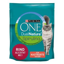 Purina ONE Dual Nature Sterilized com vaca e spirulina - Pack económico: 3 x 1,4 kg