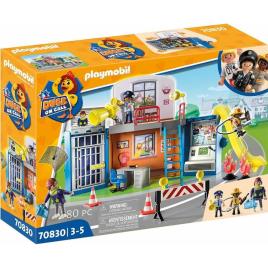 Playset Playmobil Duck on Call Polícia Estação base 70830 (70 pcs)