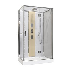 Cabine de hidromassagem NOGEA 80X140X220CM CROMADO