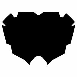 Pride Racing Parte Inferior Da Placa Air Pro Pride Racing One Size Black