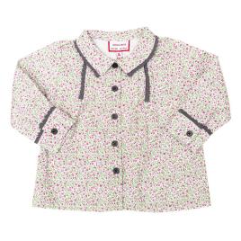 Neck And Neck Camisa De Manga Longa Neck & Neck 12-18 Months Green-pink