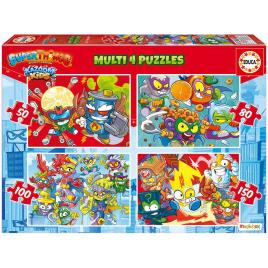 Superthings Peças Superthings Puzzle Multi 50-80-100-150 8-11 Years Multicolor