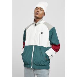 Urban Classics Jaqueta Urban Classics Starter Color Block Retro XL Green / White / Red brique / Grey