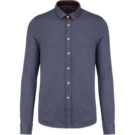 Kariban Camisa Jacquard XL Blue