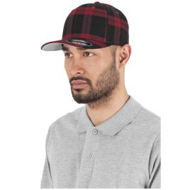 Flexfit Xadrez Tartan Cap L-XL Black / Red