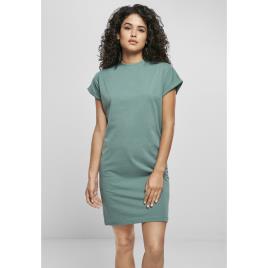 Urban Classics Vestido Camiseta Feminina Urban Classics Cut On XL vert