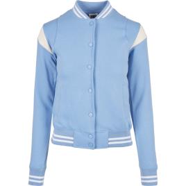 Urban Classics Jaqueta Feminina College-grandes Tailles Urban Classics Inset 3XL Blue Sky / White